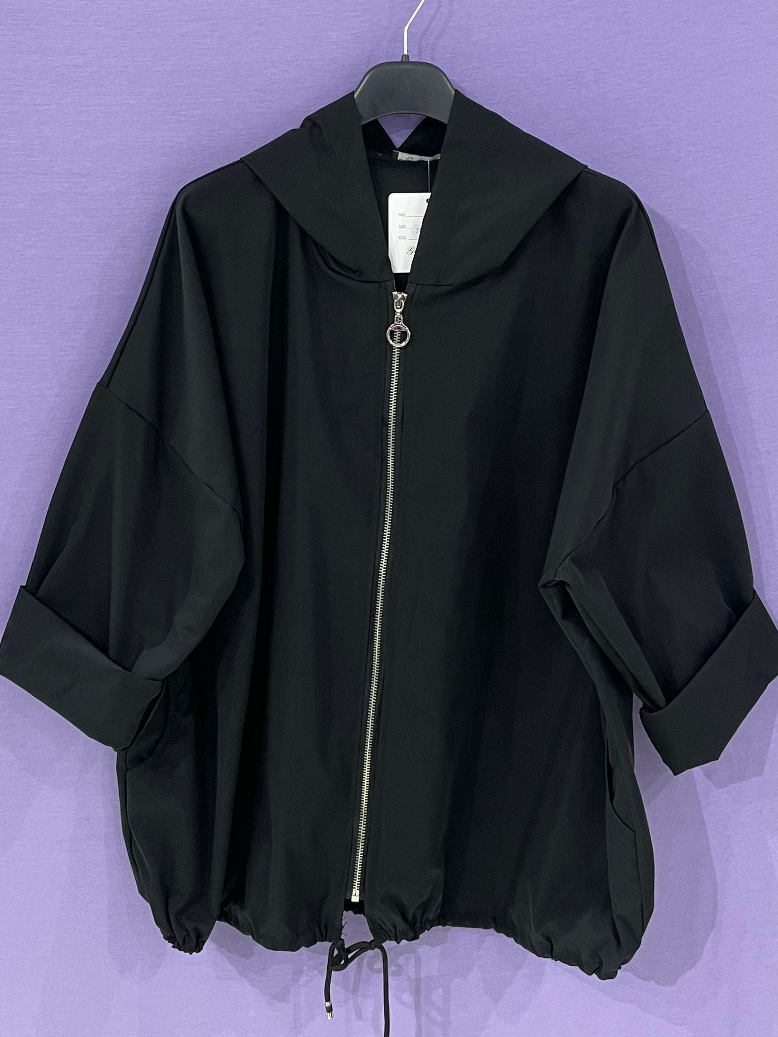 Impermeabile con cappuccio curvy