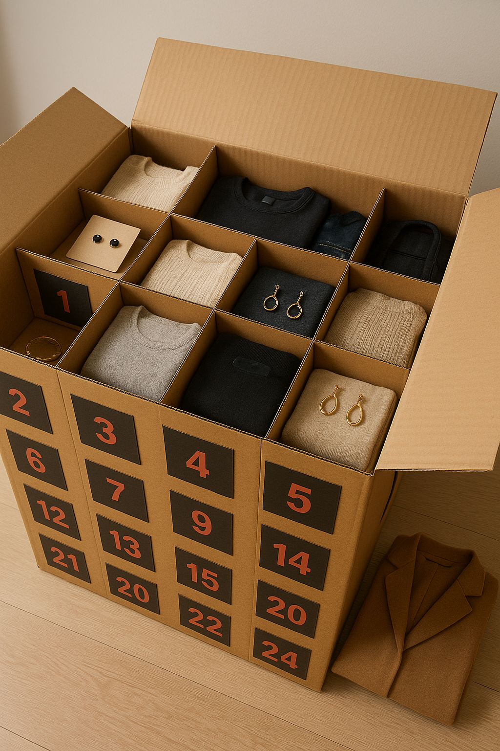 Calendario dell'Avvento Moda Curvy (set 24 pezzi)