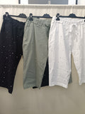 Pantaloncino curvy bermuda taglie comode con Strass