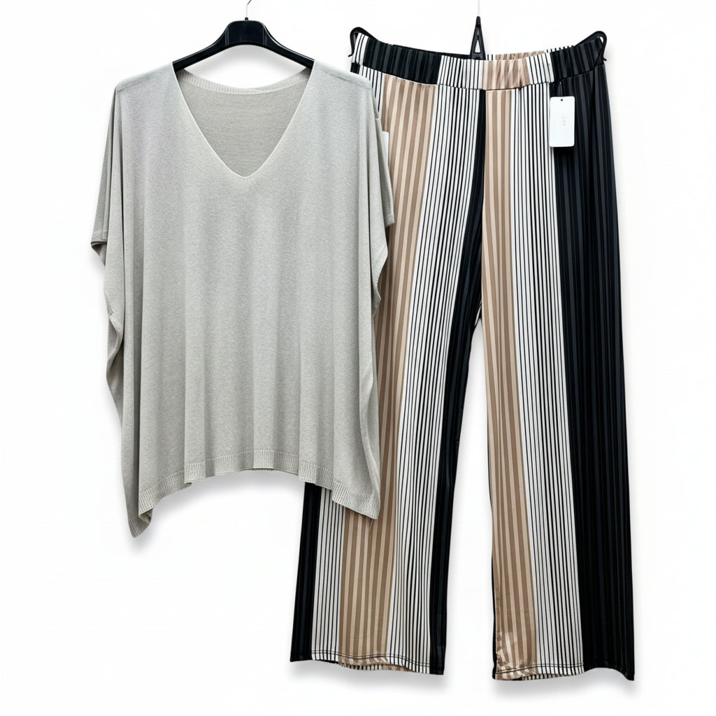 Coordinato curvy completo tunica - taglie comode