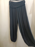 Pantalone harem fresco in viscosa - taglie comode con polsino