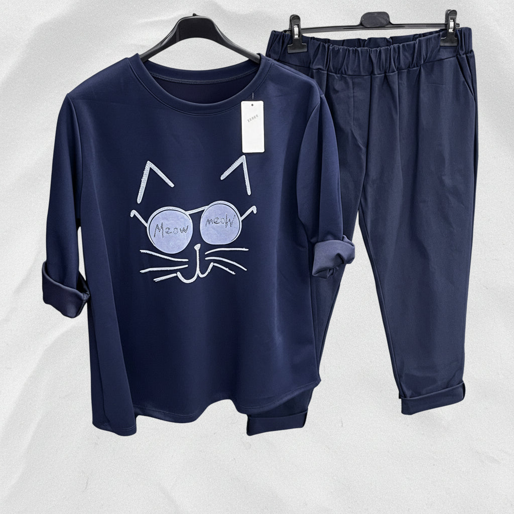 Completo felpa Miao e Jeansetto