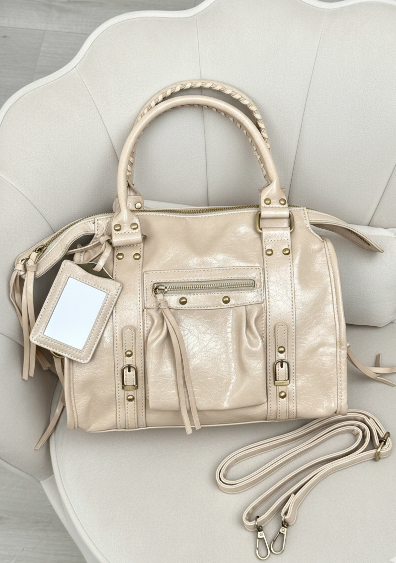 City bag Modena media ecopelle