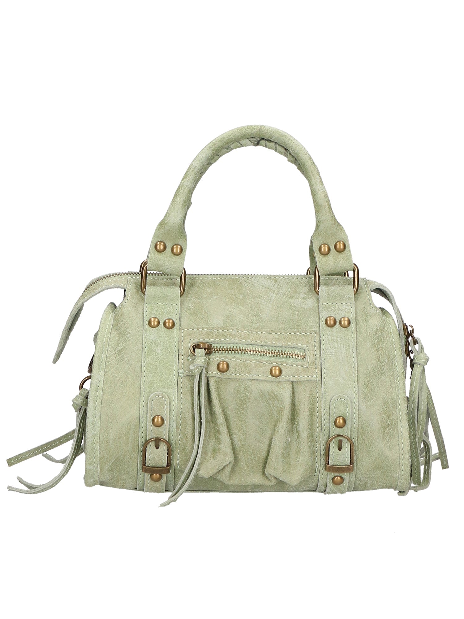 Borsa a spalla City bag vera pelle artigianale italiana
