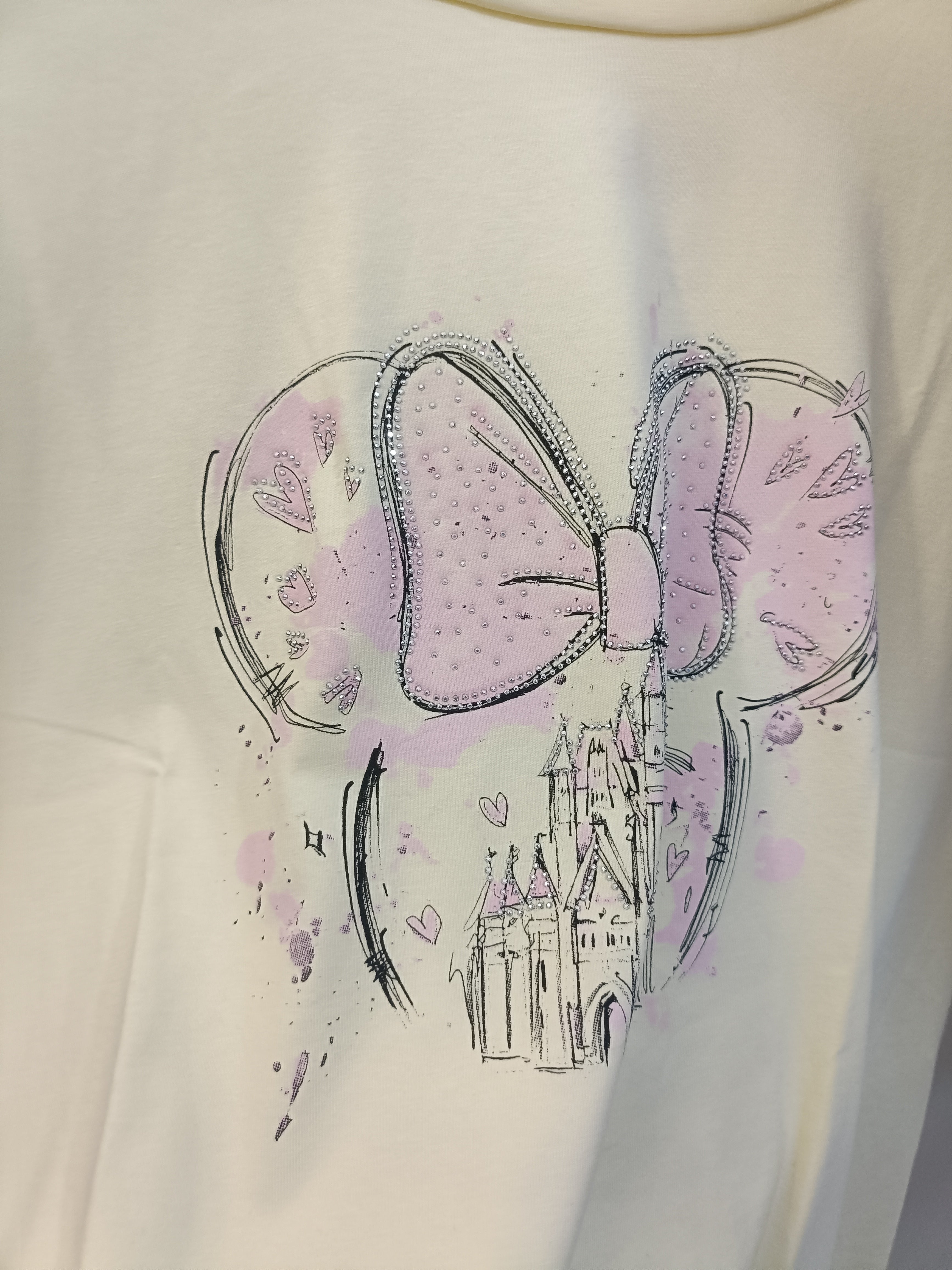 T-Shirt Donna "Magico Castello" con Strass – Nuova Collezione