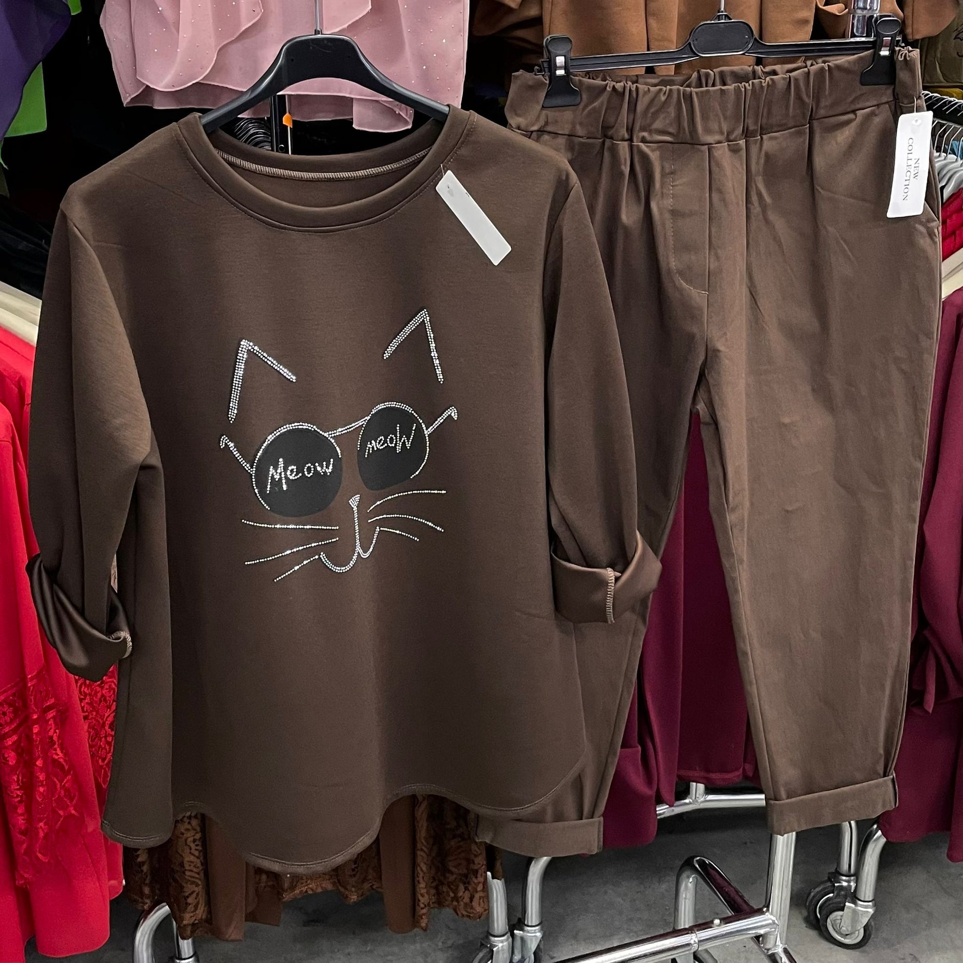 Completo felpa Miao e Jeansetto