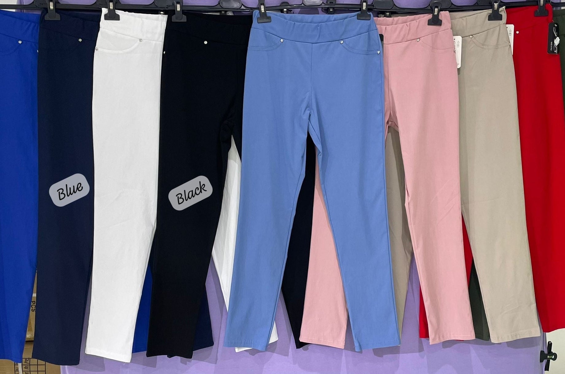 Pantalone Bengalina - Effetto pancia piatta in misto viscosa