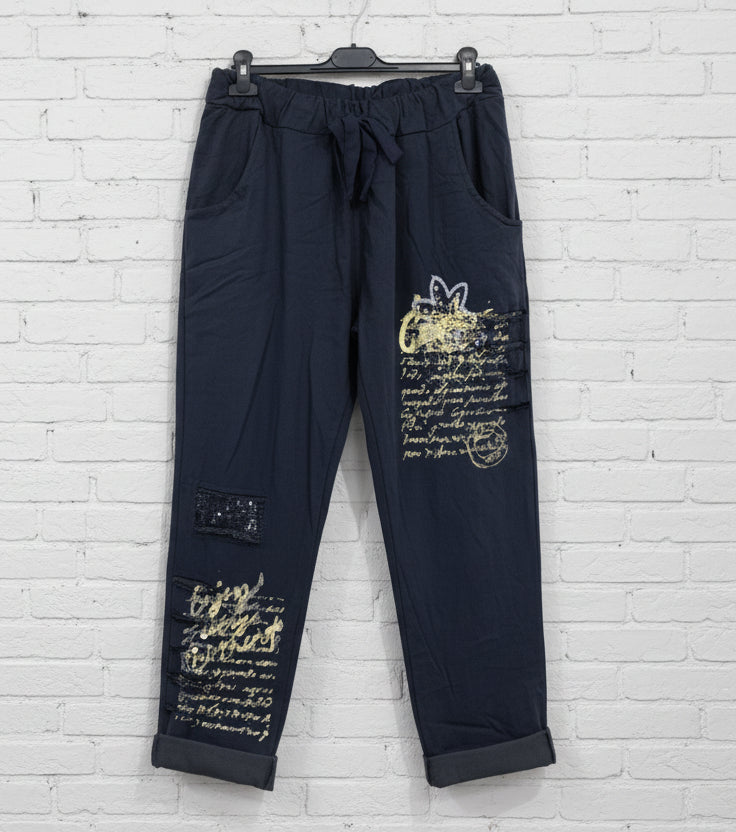 Maxi jeansetto stampe laccio curvy