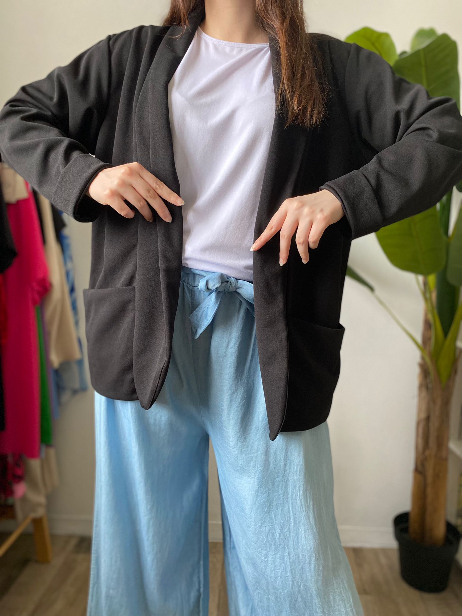 Maxi Blazer Oversize con tasche - taglie comode XL 4XL