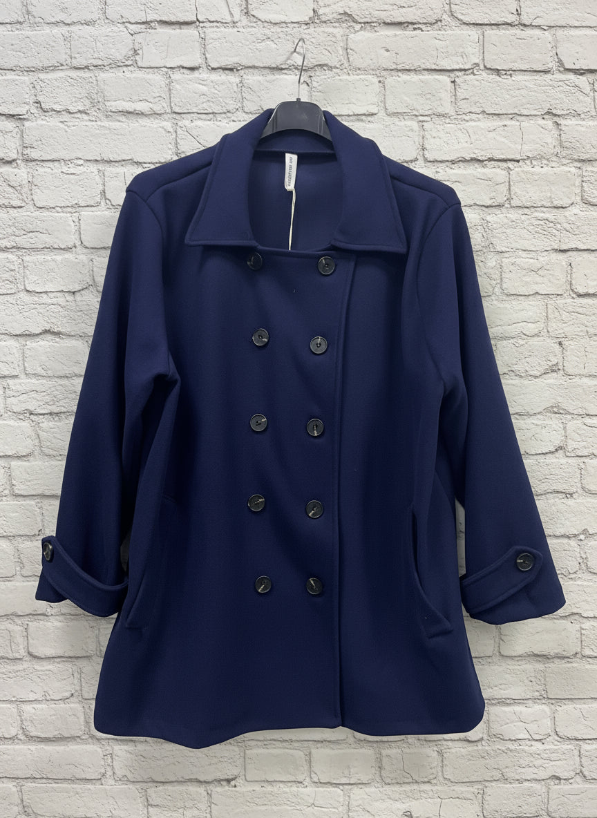 Cappotto doppio petto curvy