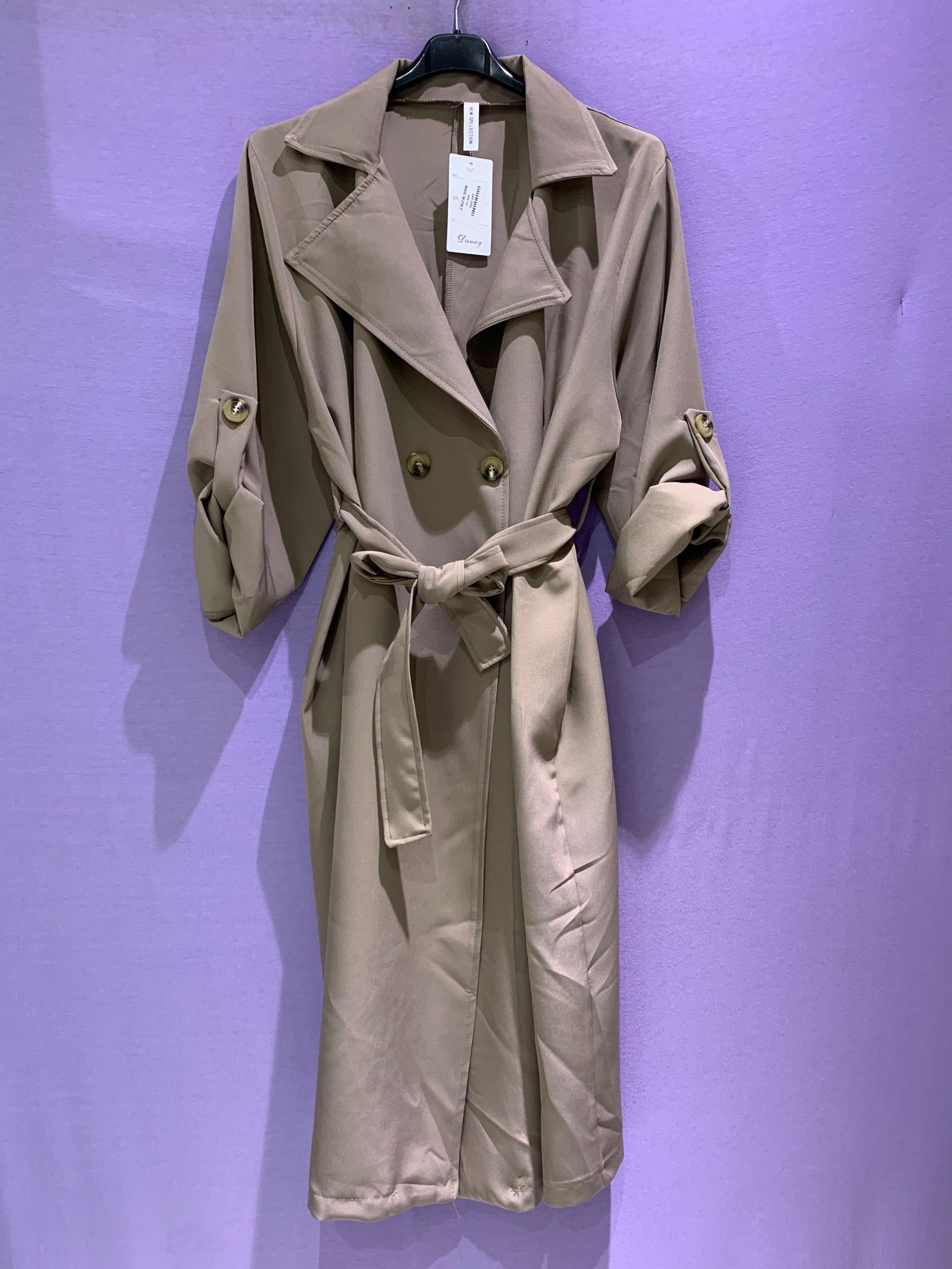 Trench doppio petto curvy