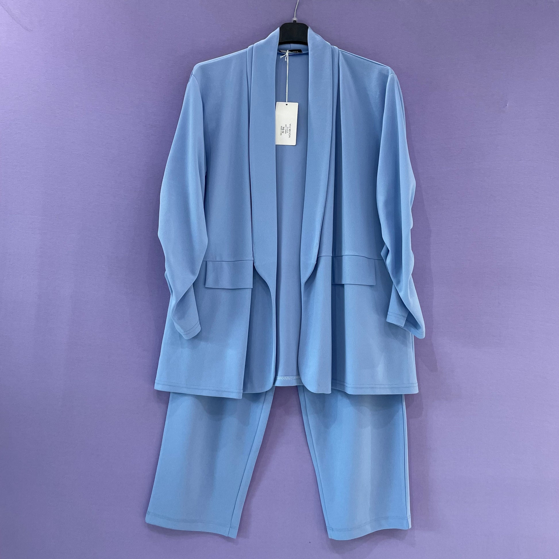 Tailleur Curvy manica arricciata