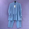 Tailleur Curvy manica arricciata