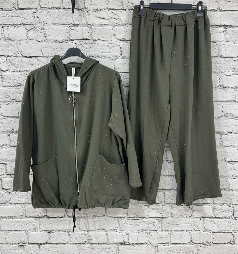 Completo felpato lurex curvy