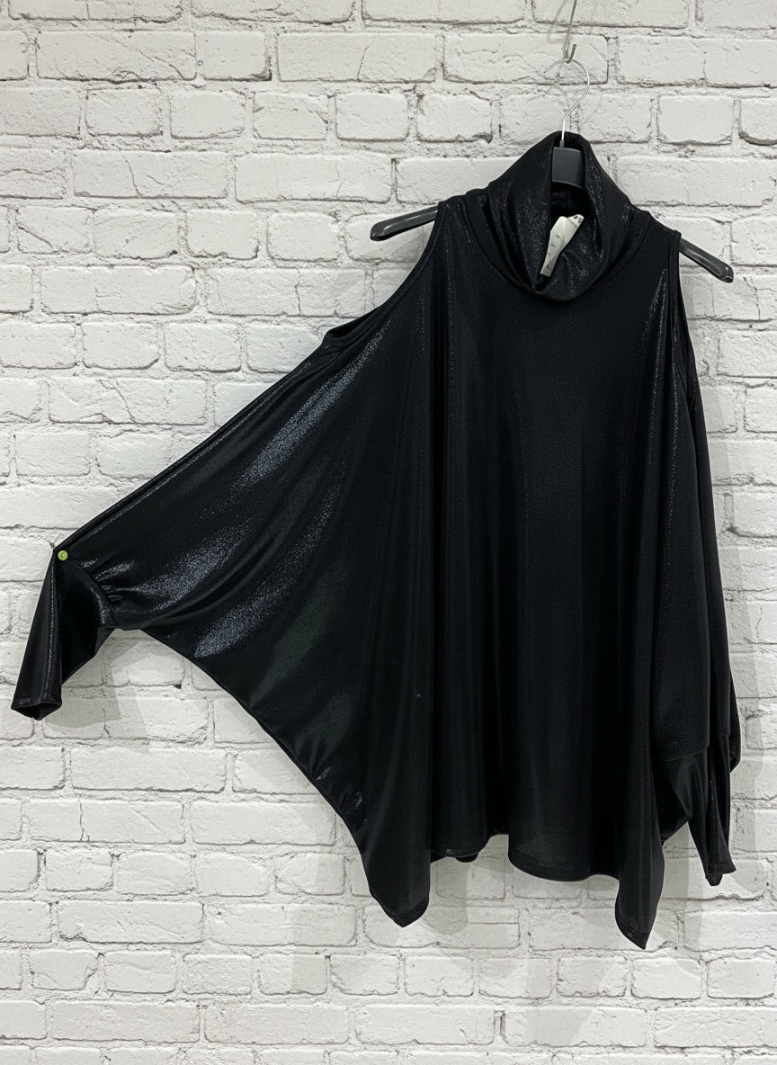 Maglia spalle scoperte lurex curvy