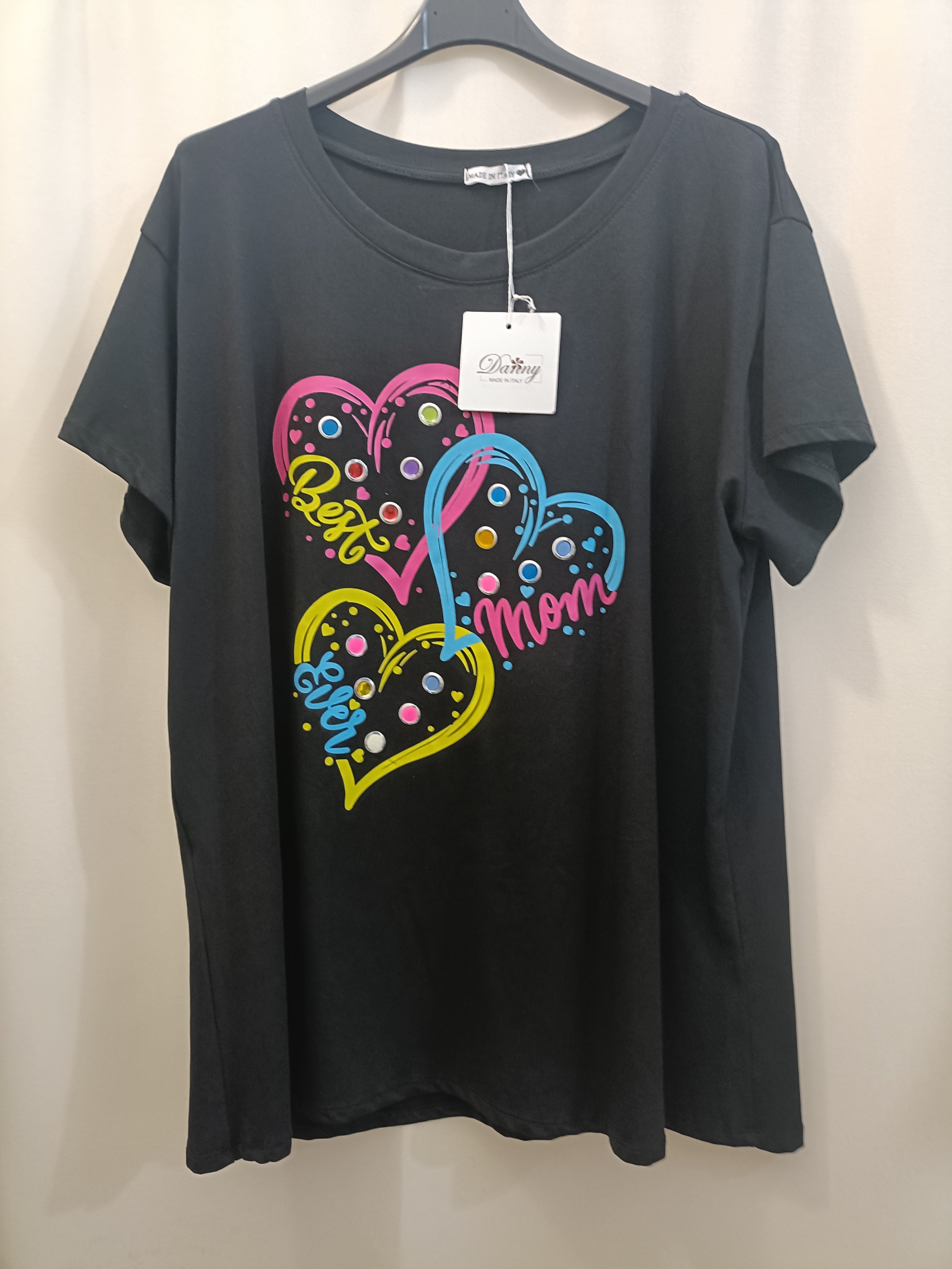 T-shirt cuori taglie comode cotone