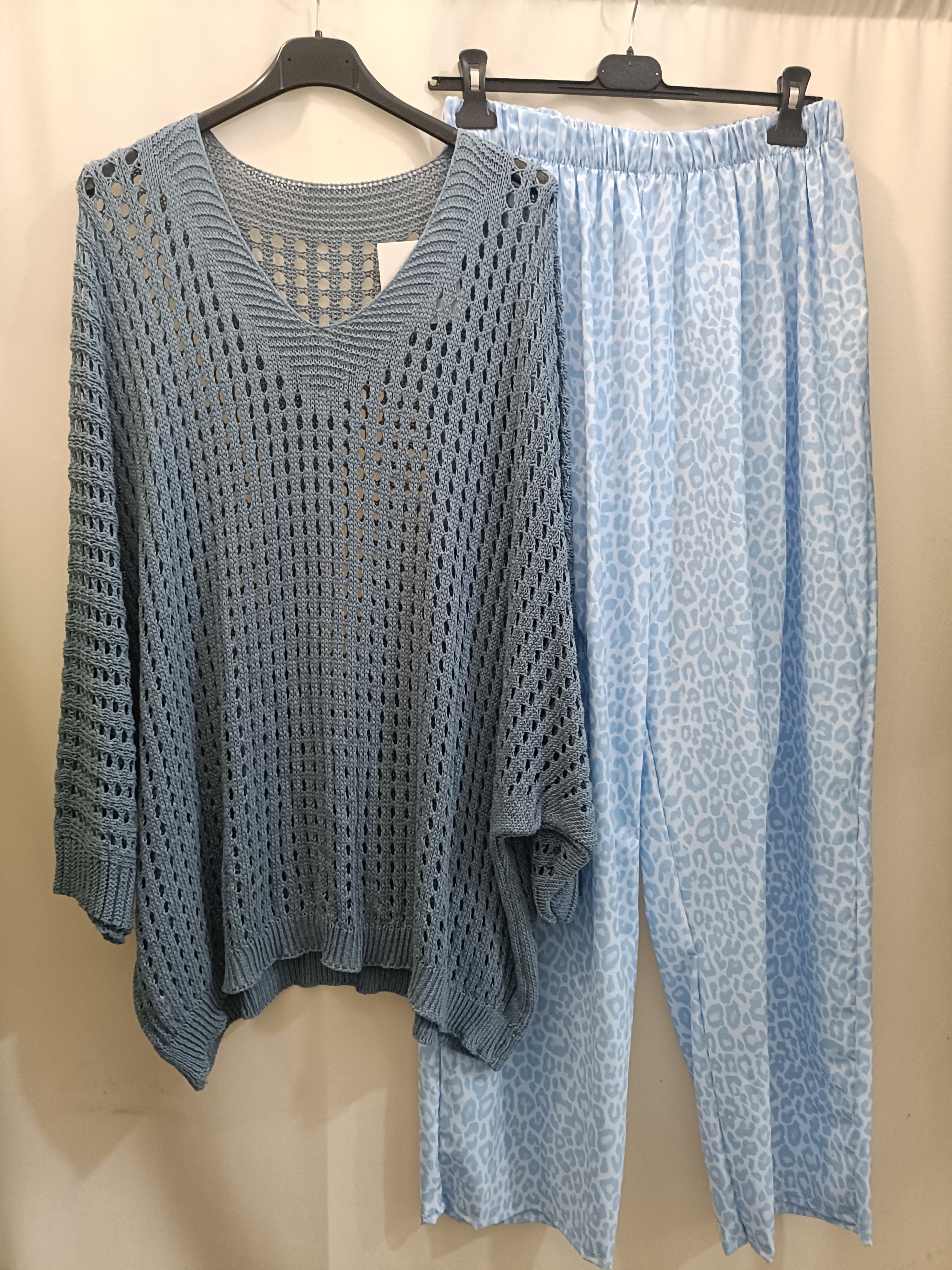 Maxi maglia rete traforata oversize morbida - taglie comode L - 5XL