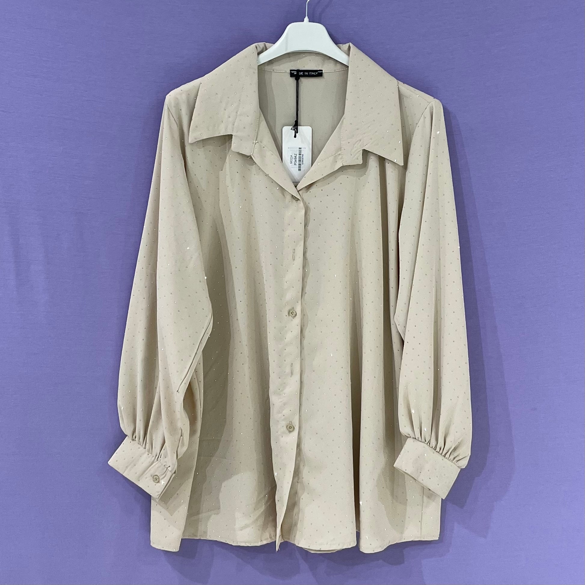 Maxi Camicia brillantini curvy