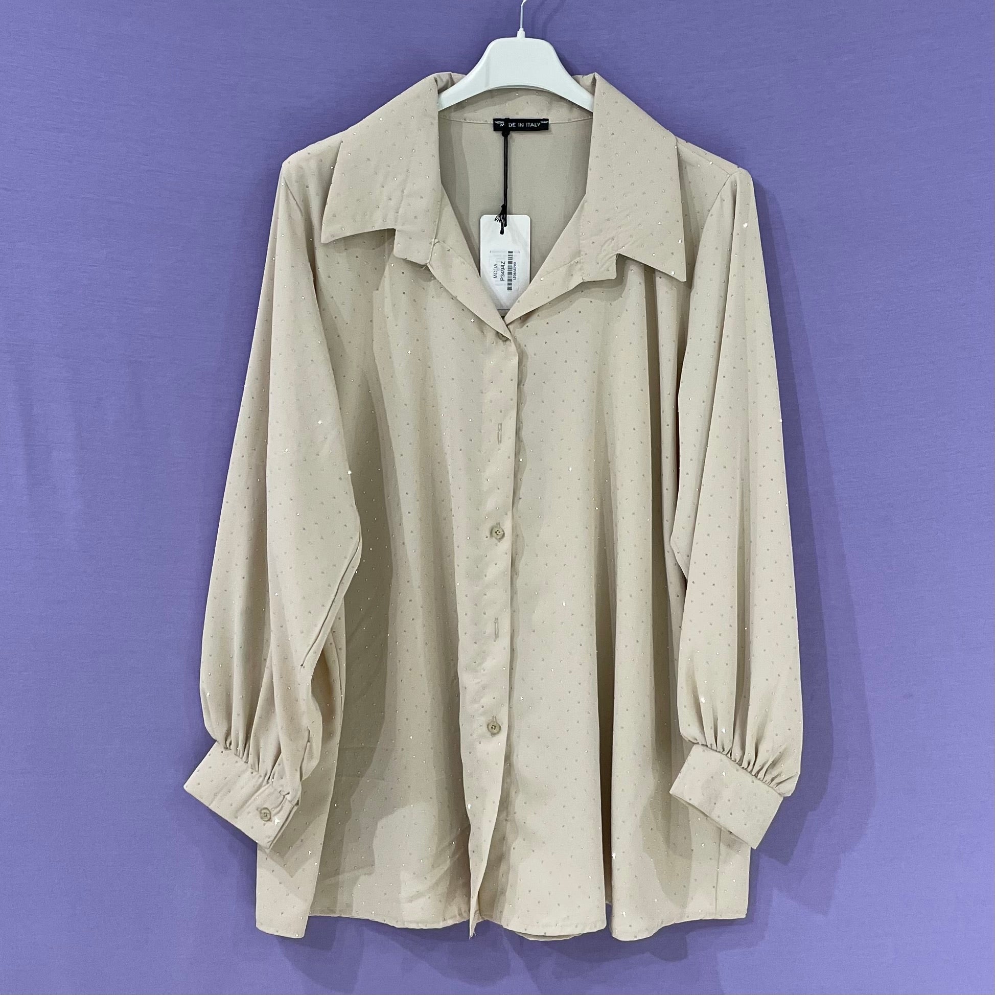 Maxi Camicia brillantini curvy