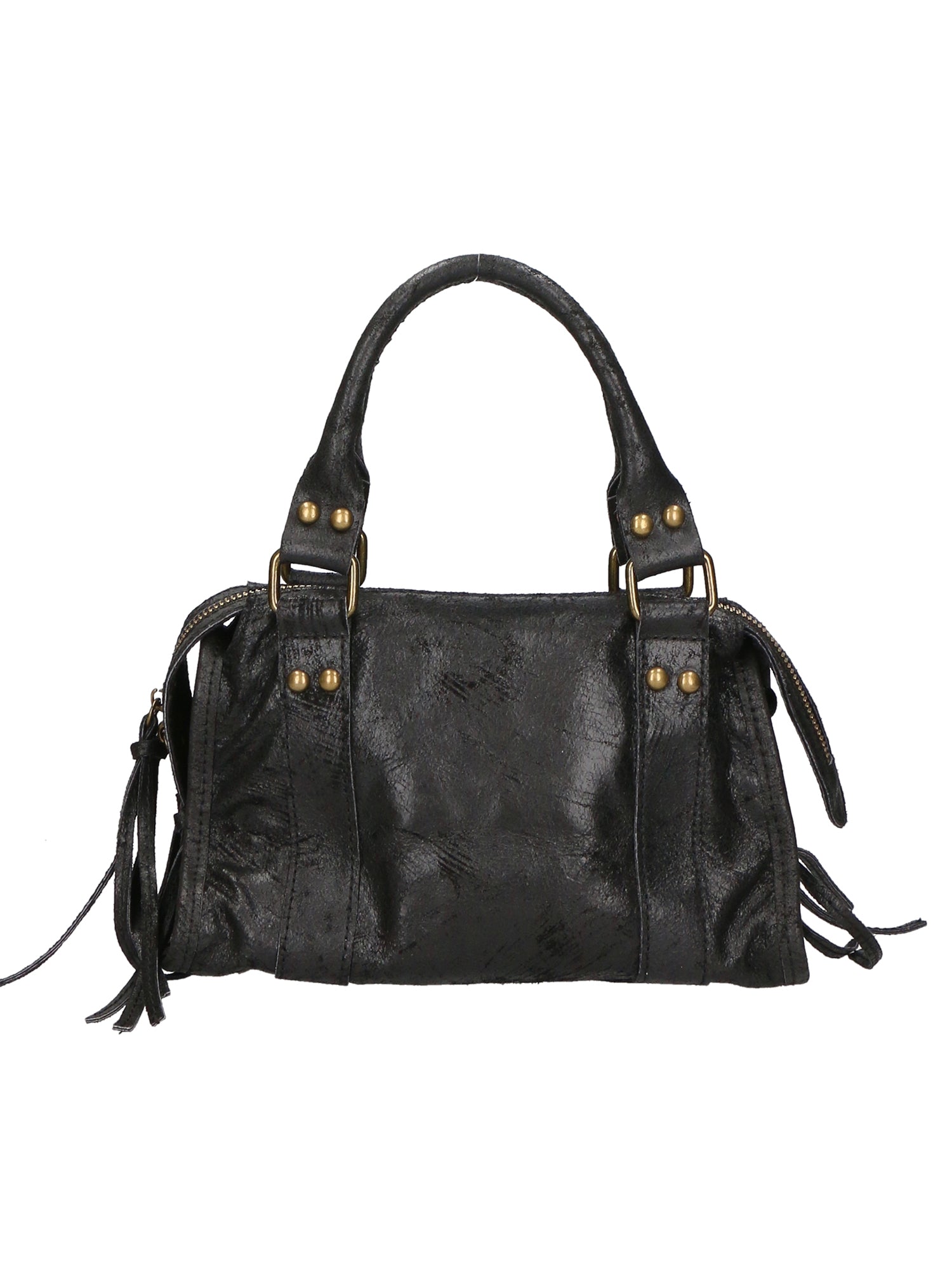 Borsa a spalla City bag vera pelle artigianale italiana