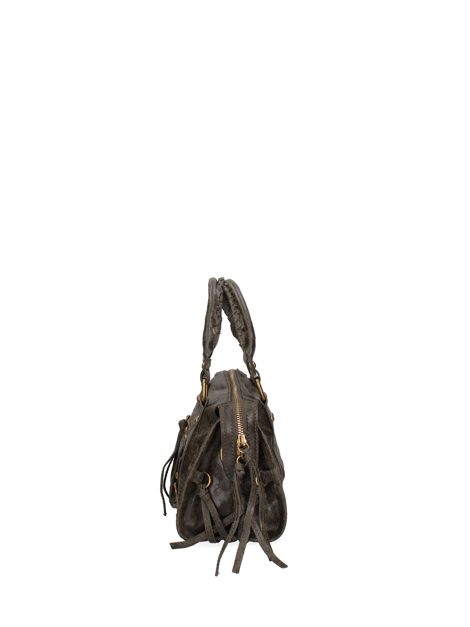 Borsa a spalla City bag vera pelle artigianale italiana