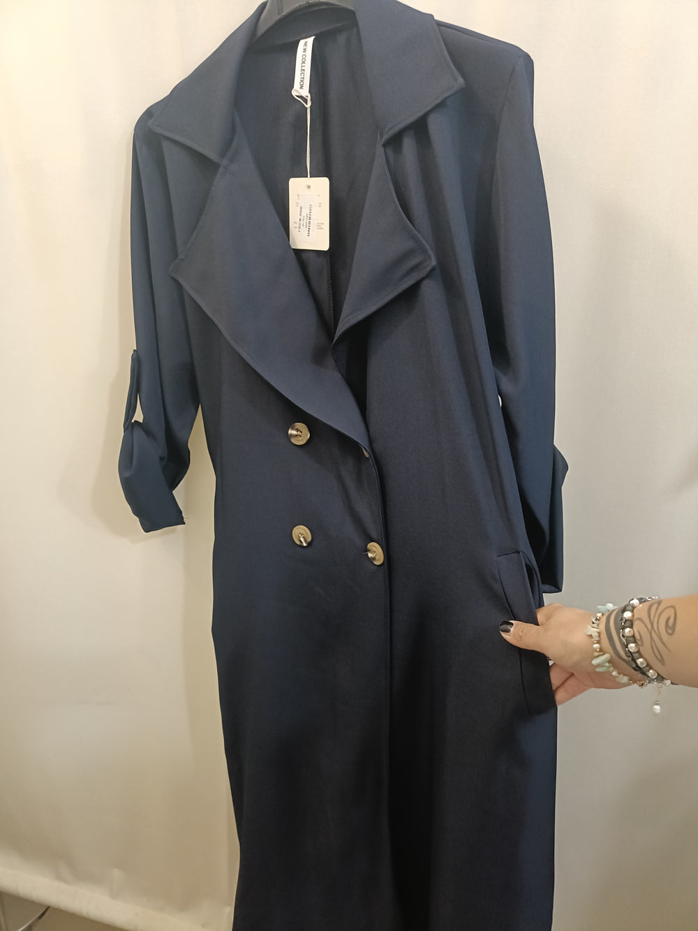 Trench Sfoderato Lungo - taglie comode