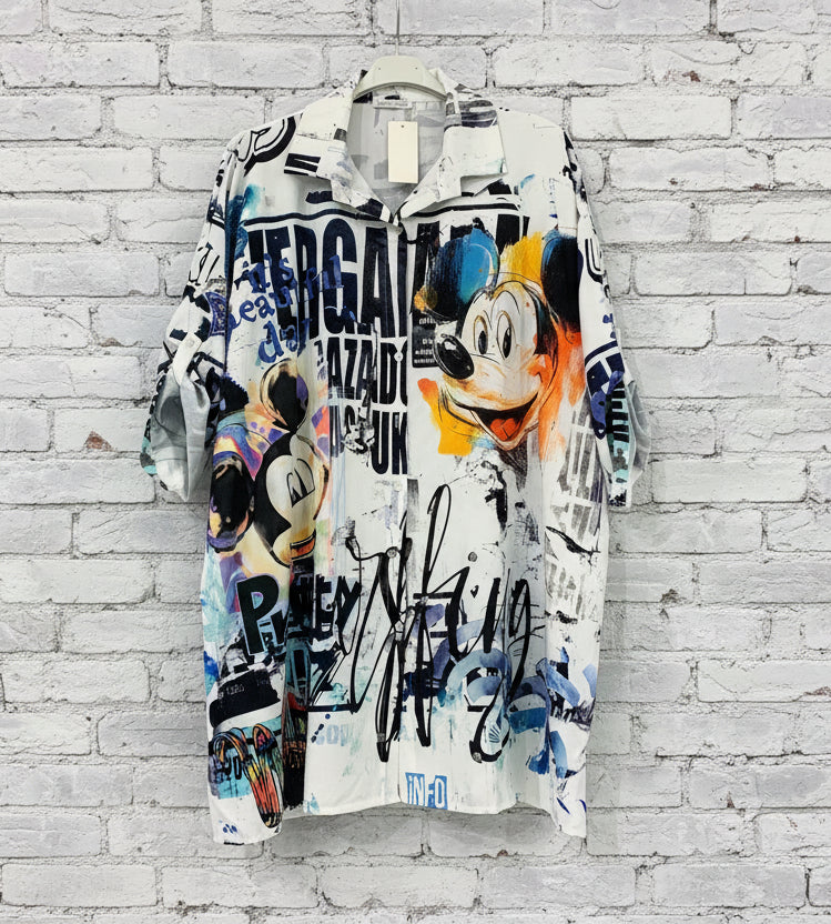 Maxi camicia lunga curvy