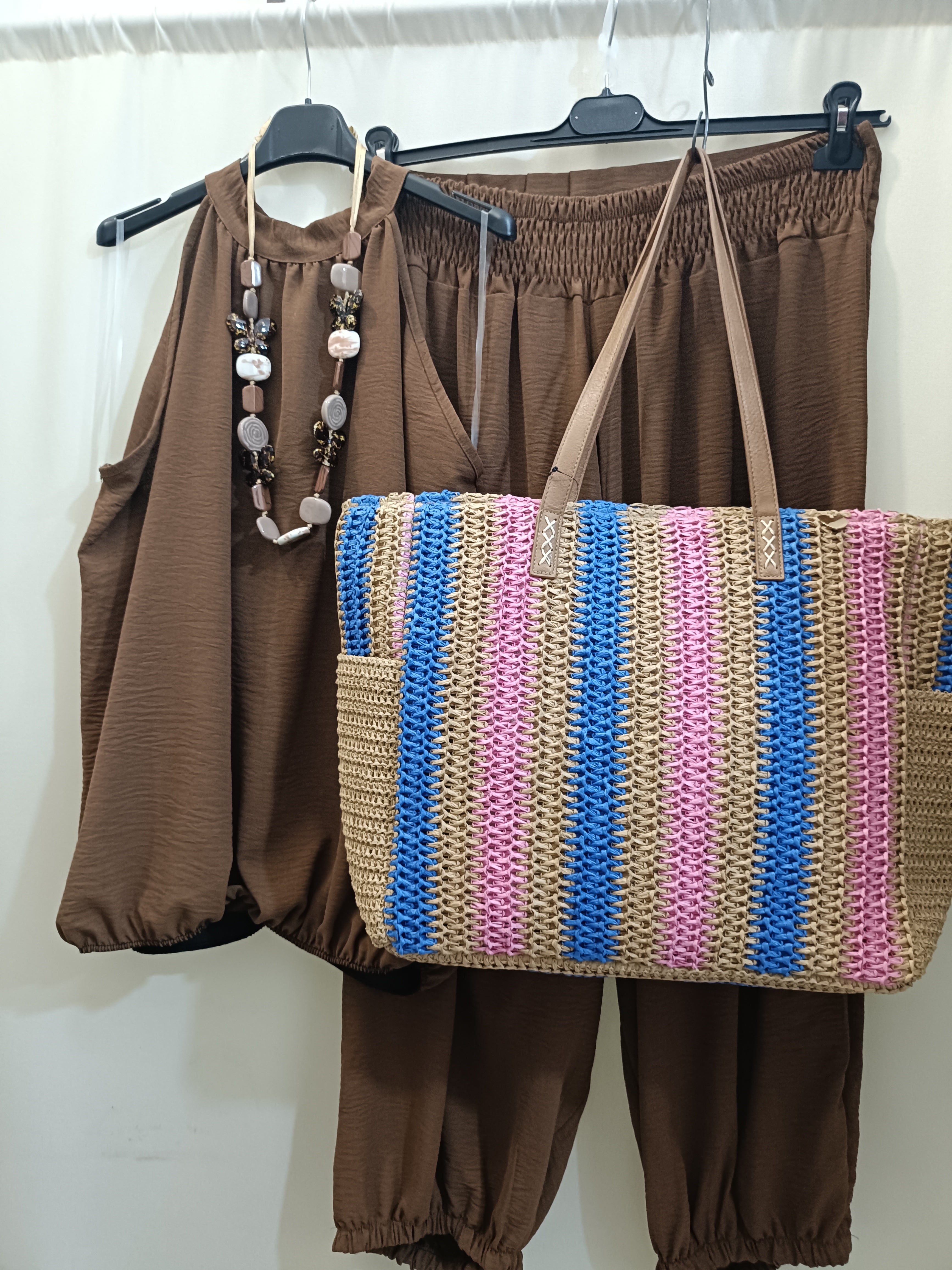 Borsa city summer grande con tasche