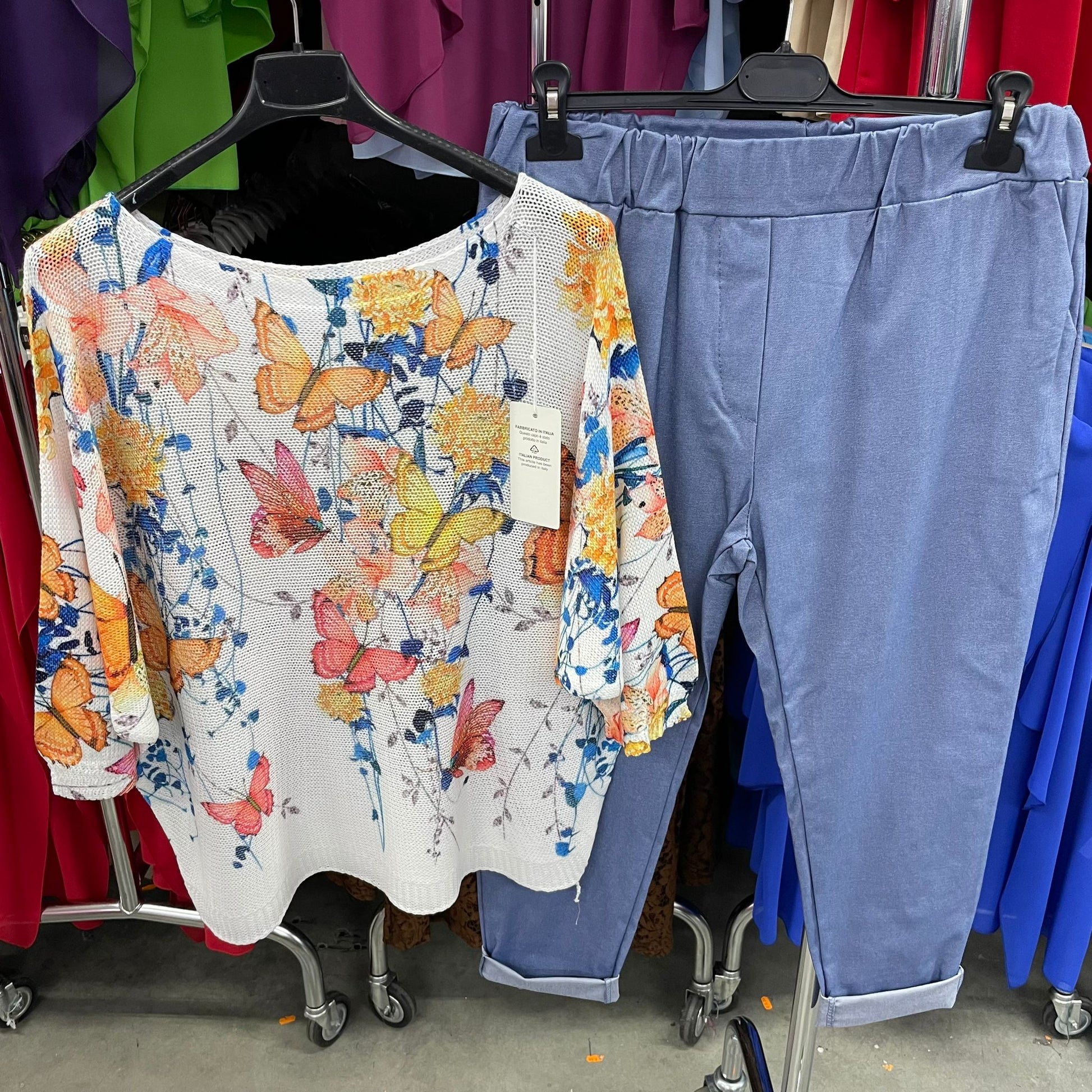 Completo Jeansetti e blusa