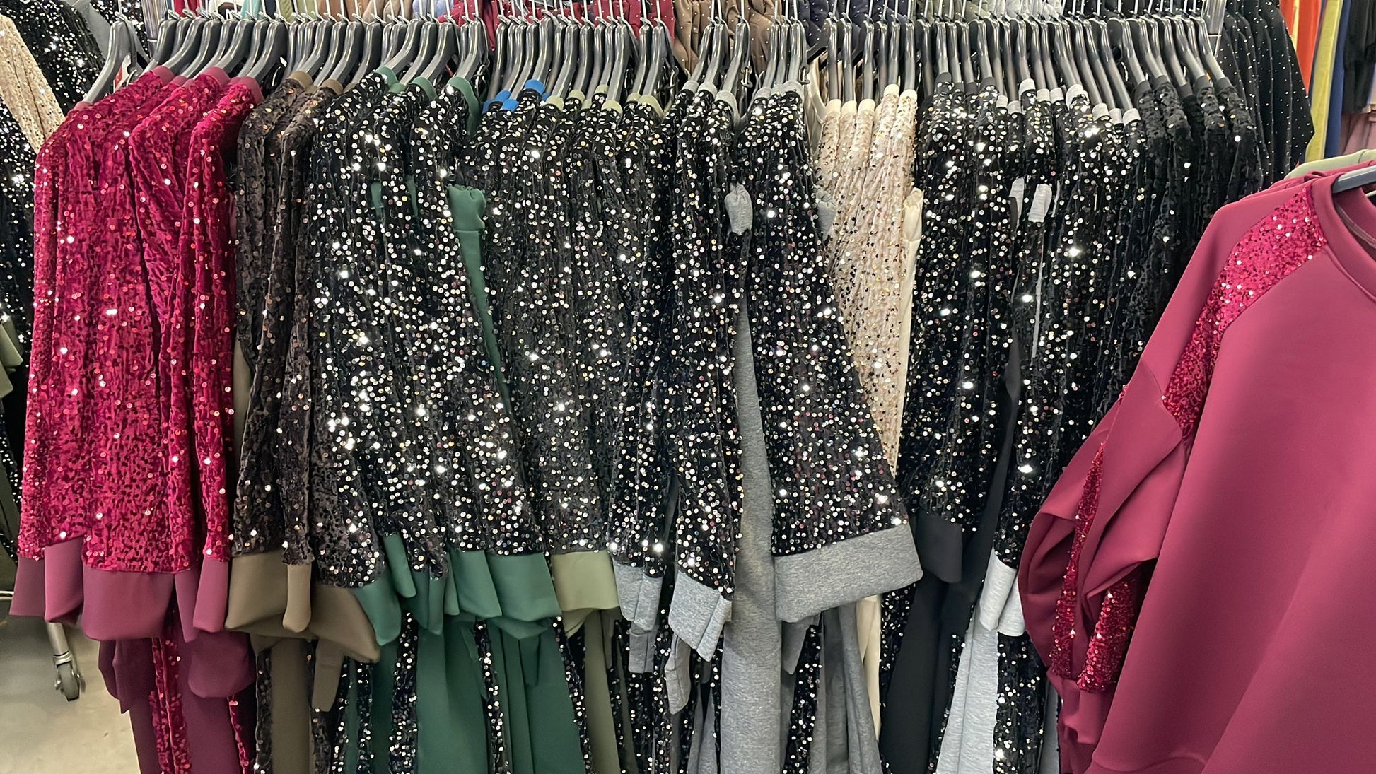 Completo tuta paillettes curvy