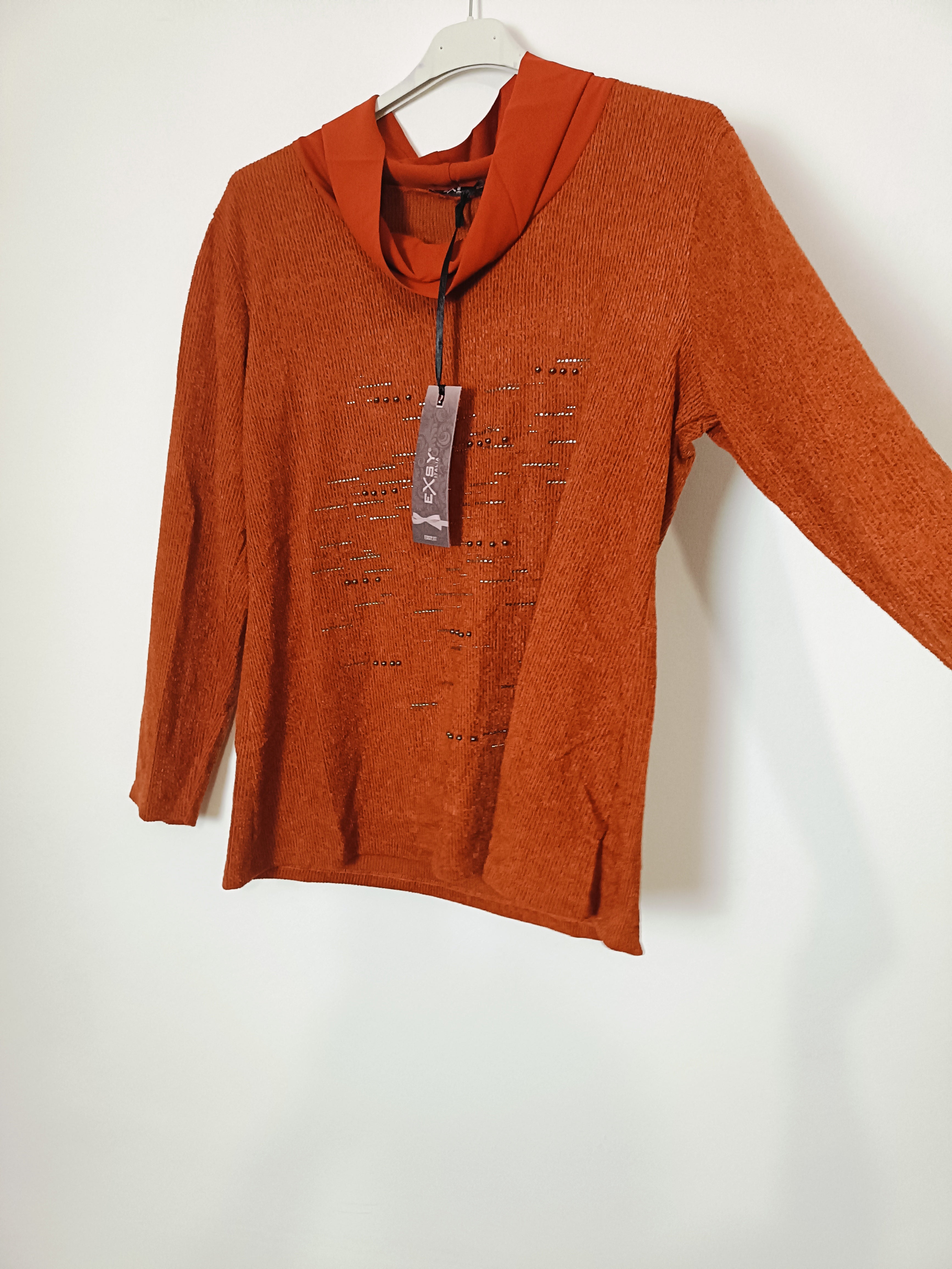 Maxi Maglia Exsy con applicazioni luminose curvy