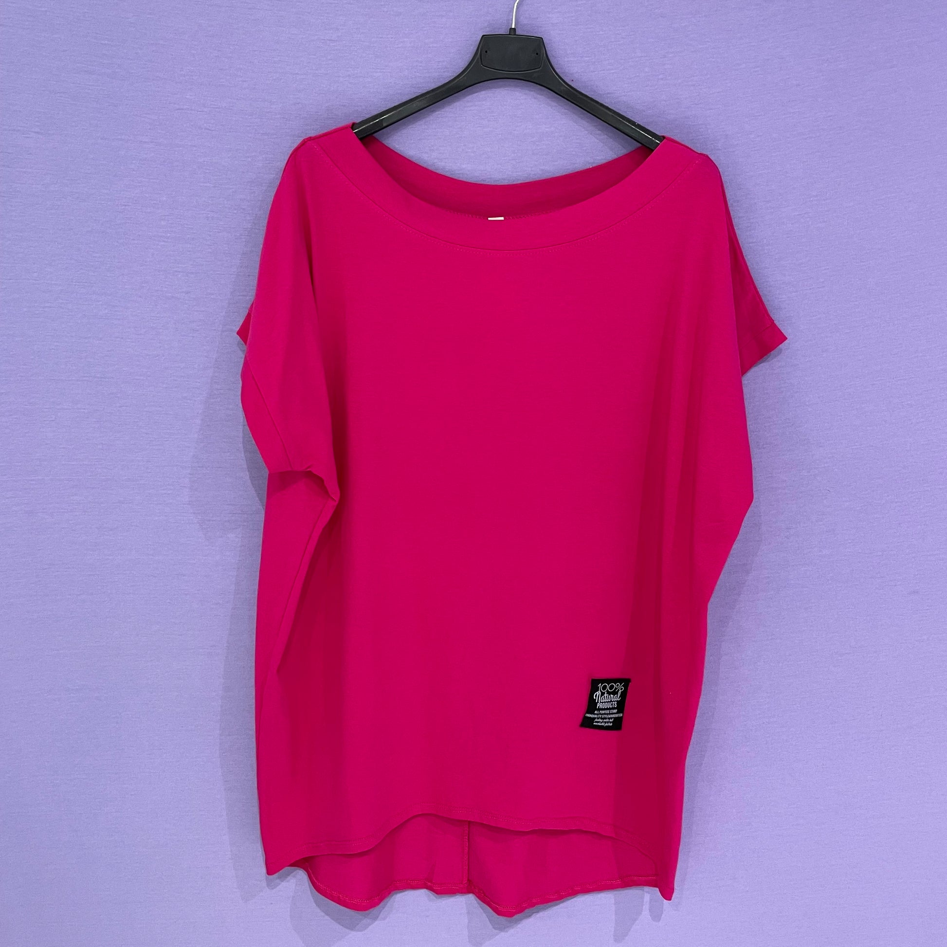 Maxi maglia cotone scollo tondo