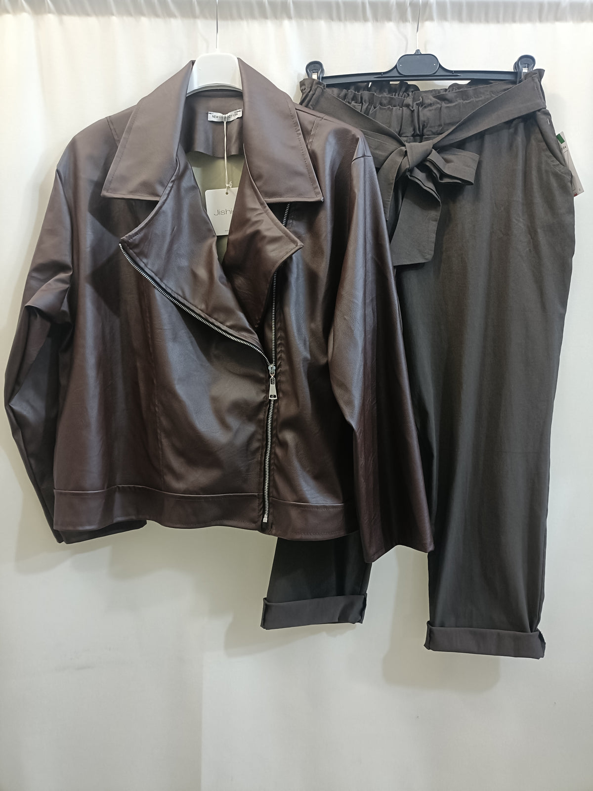 Giacca ecopelle donna taglie comode - Giacca ecopelle