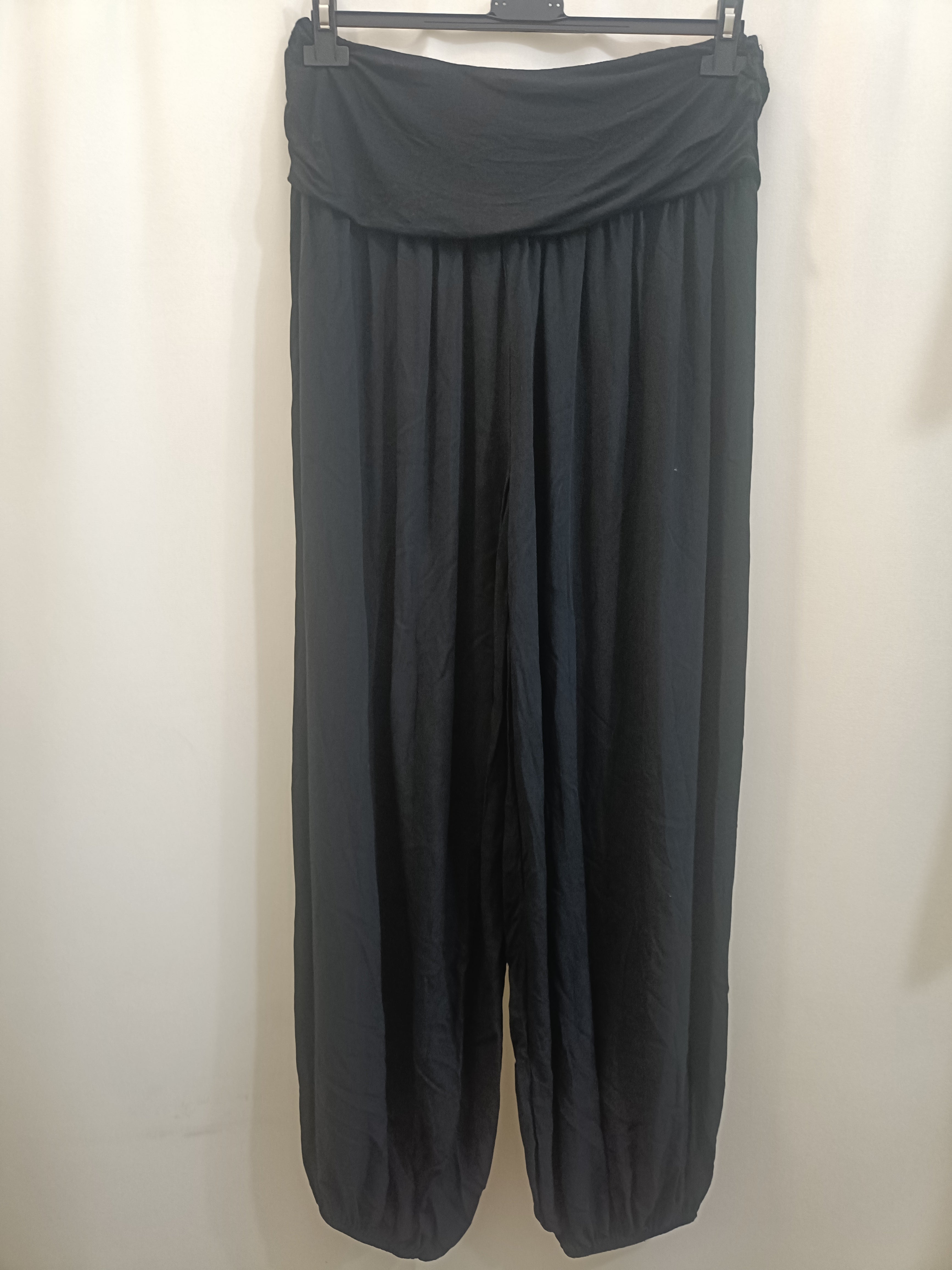 Pantalone harem fresco in viscosa - taglie comode con polsino