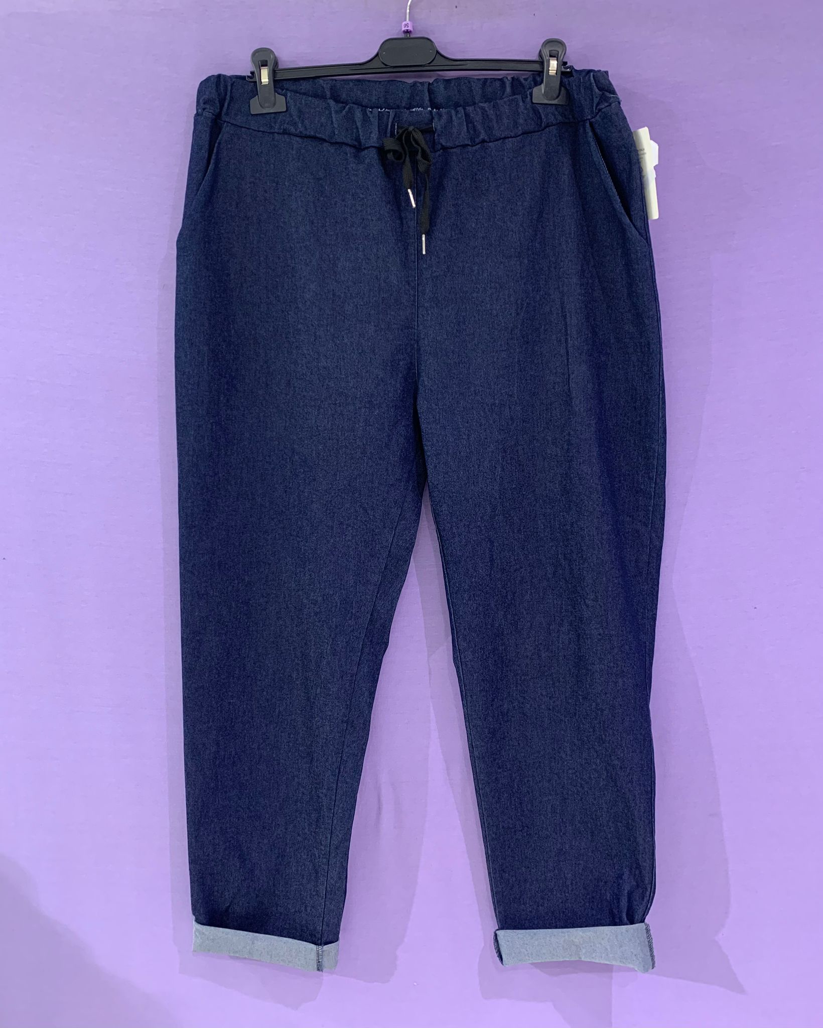 Jeans curvy laccetto