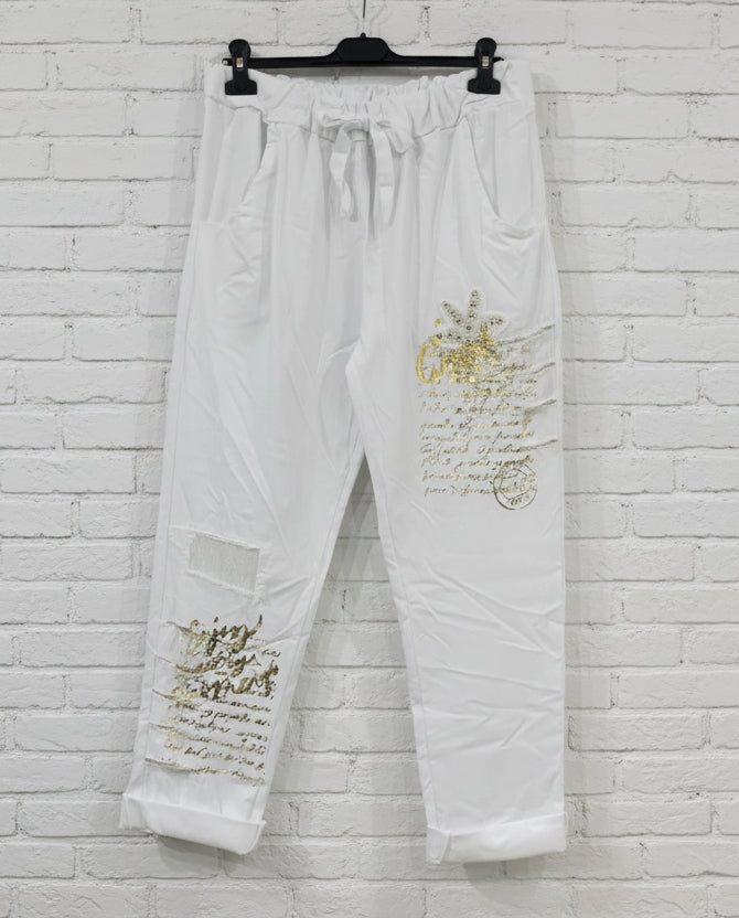 Maxi jeansetto stampe laccio curvy