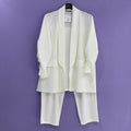 Tailleur Curvy manica arricciata