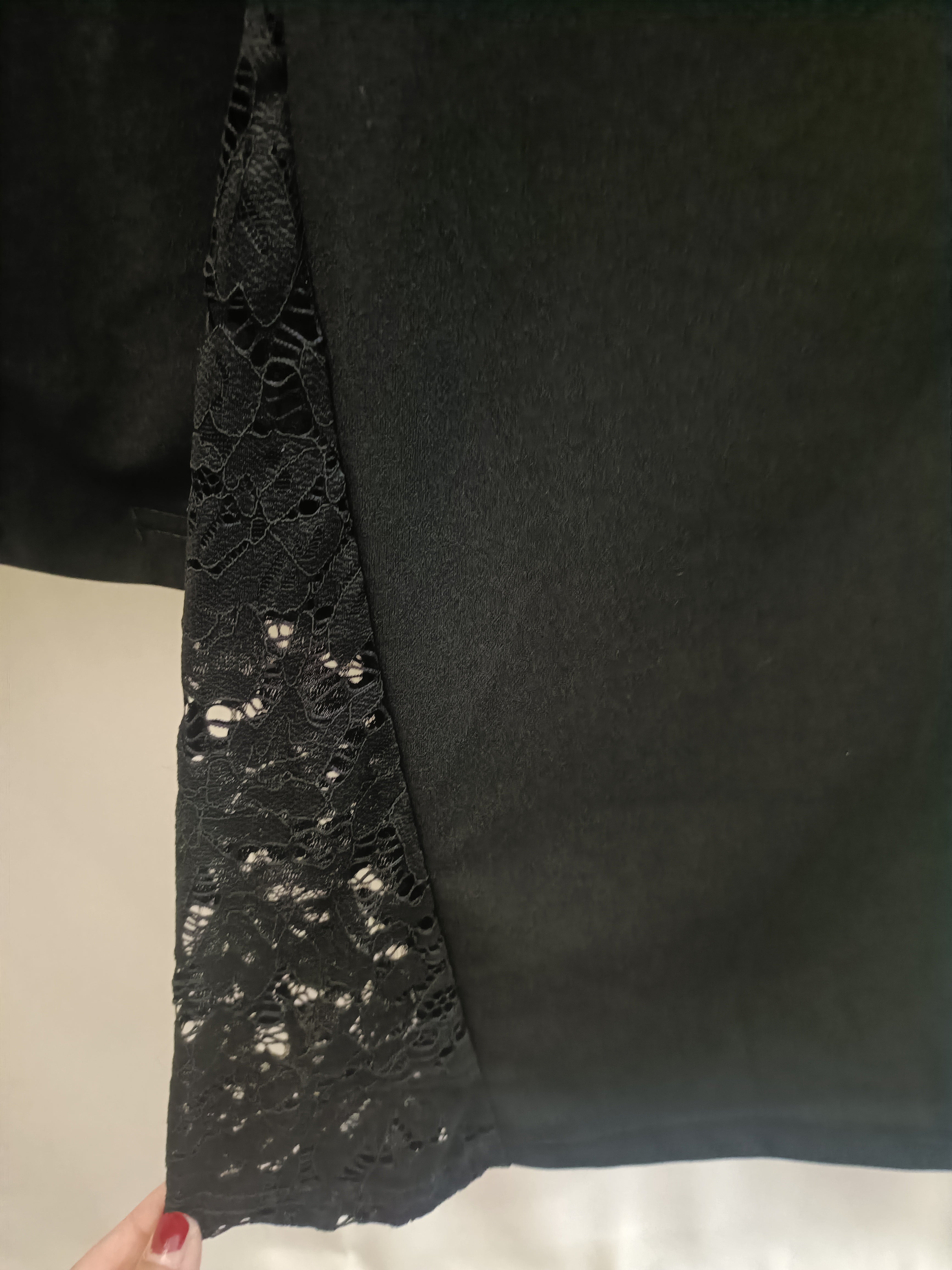 Pantalone a zampa in pizzo