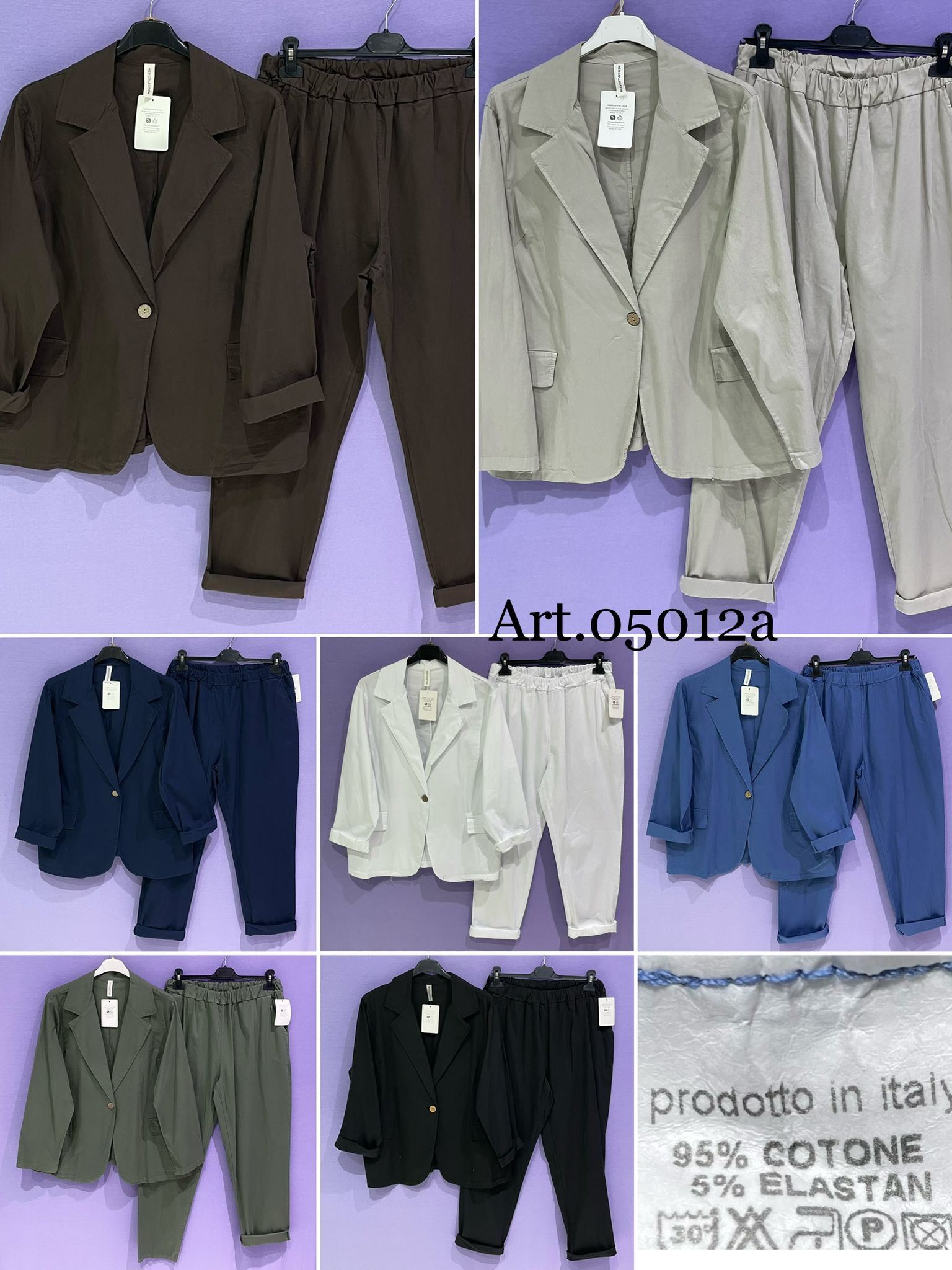 Giacca tailleur Cotone
