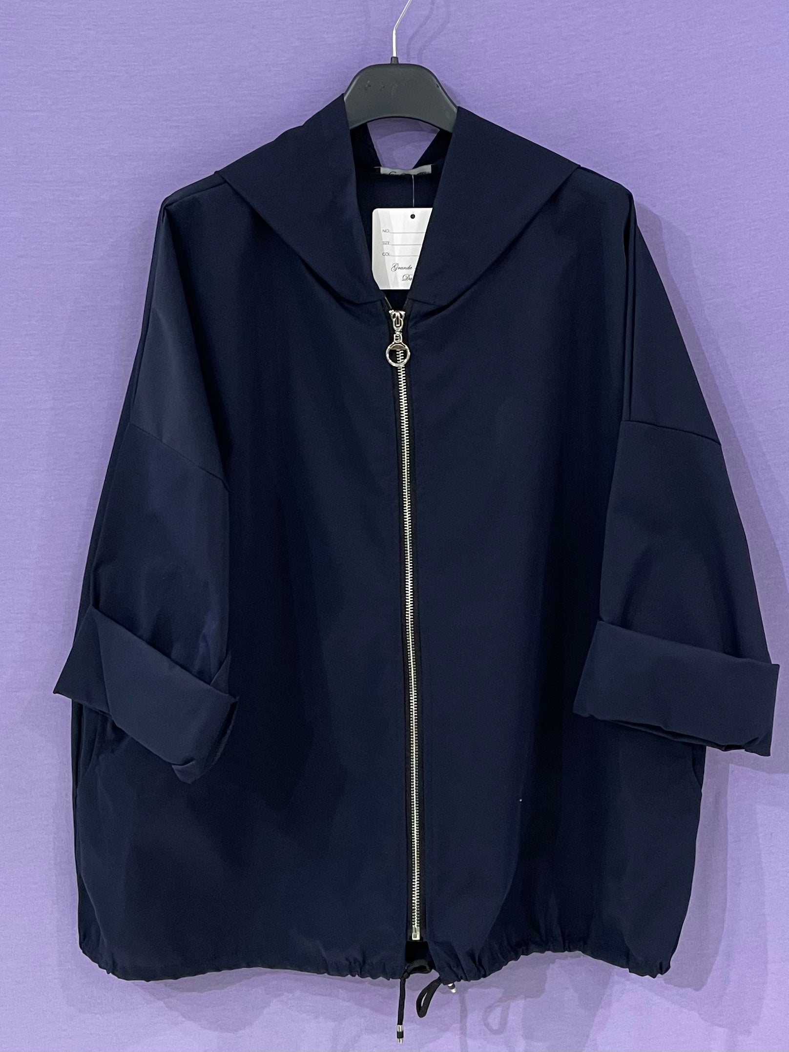 Impermeabile con cappuccio curvy