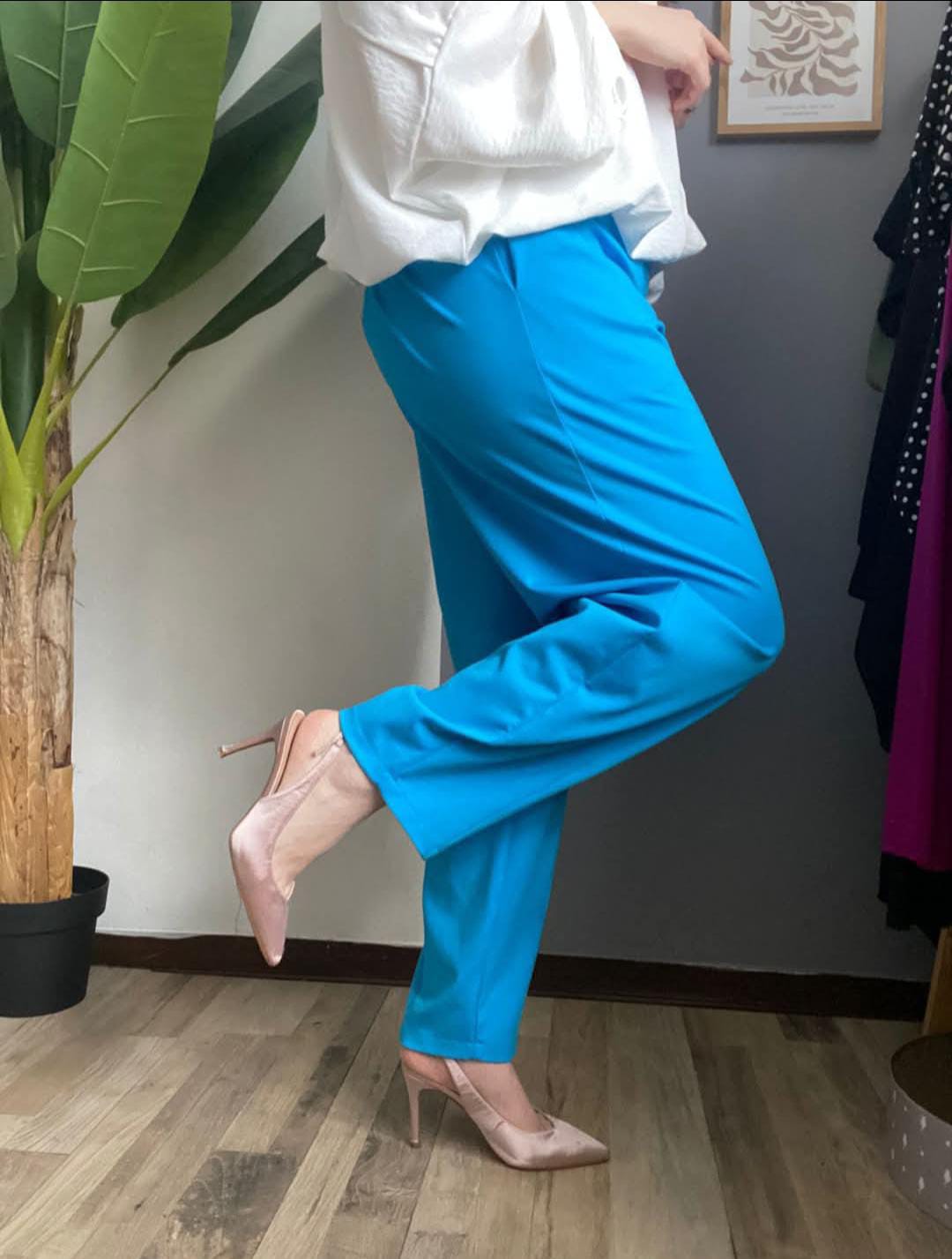 Pantalone Punto Milano con tasche - taglie comode