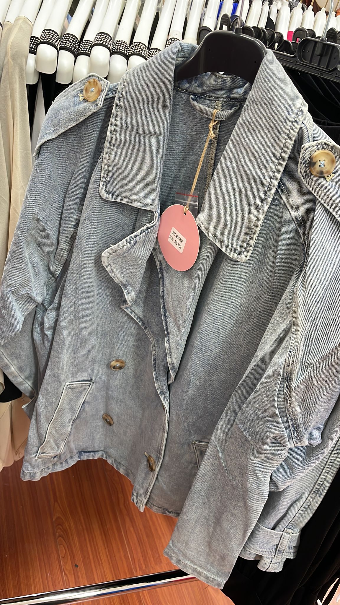 Giacca jeans curvy