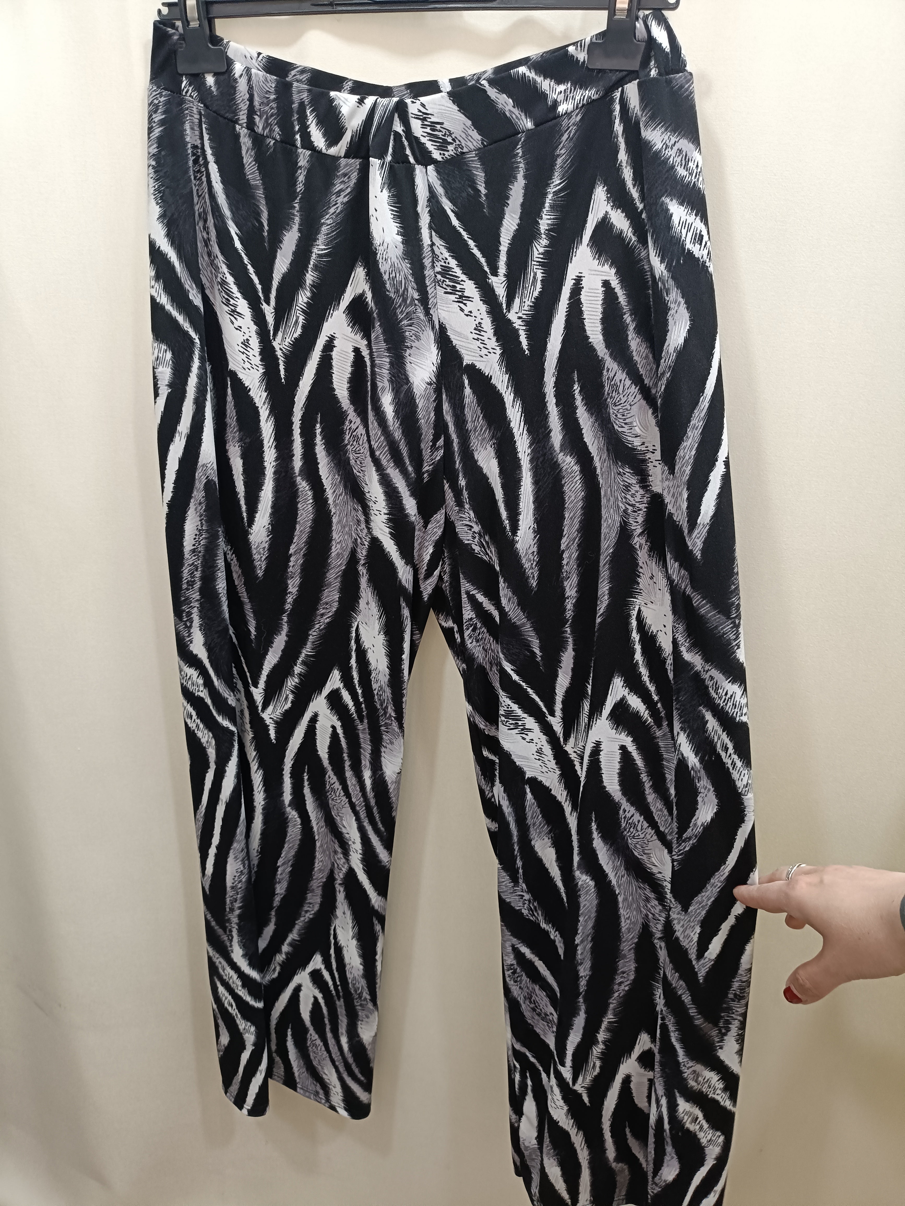 Pantalone fantasia Black White