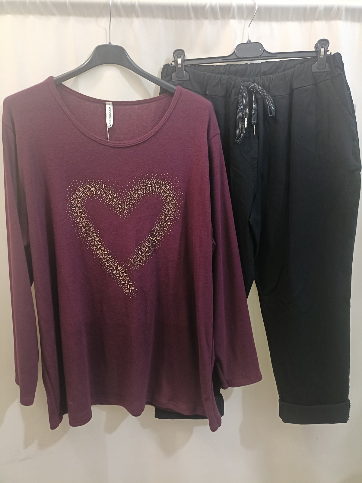 Maxi maglia con applicazioni - oversize