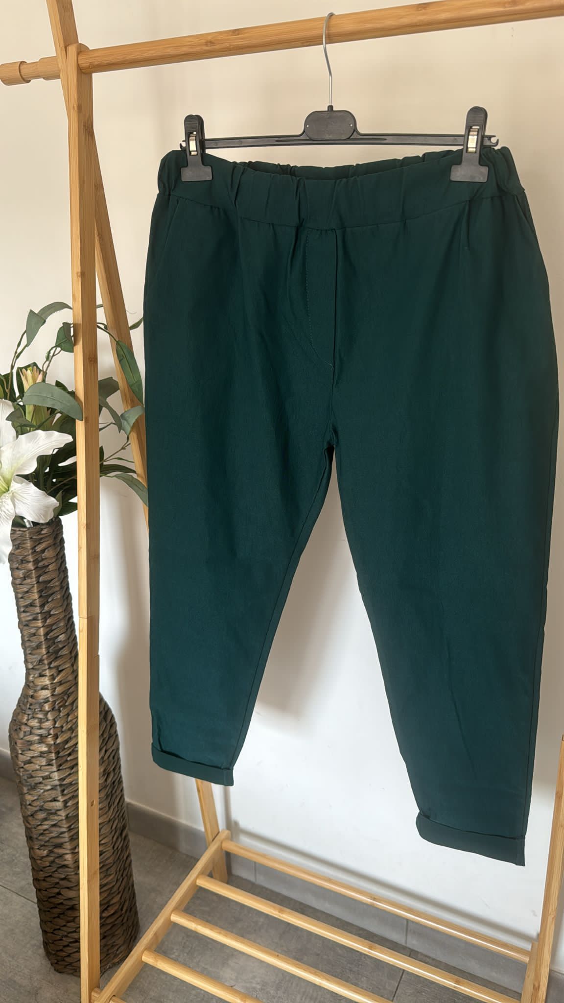 Pantalone curvy con elastico