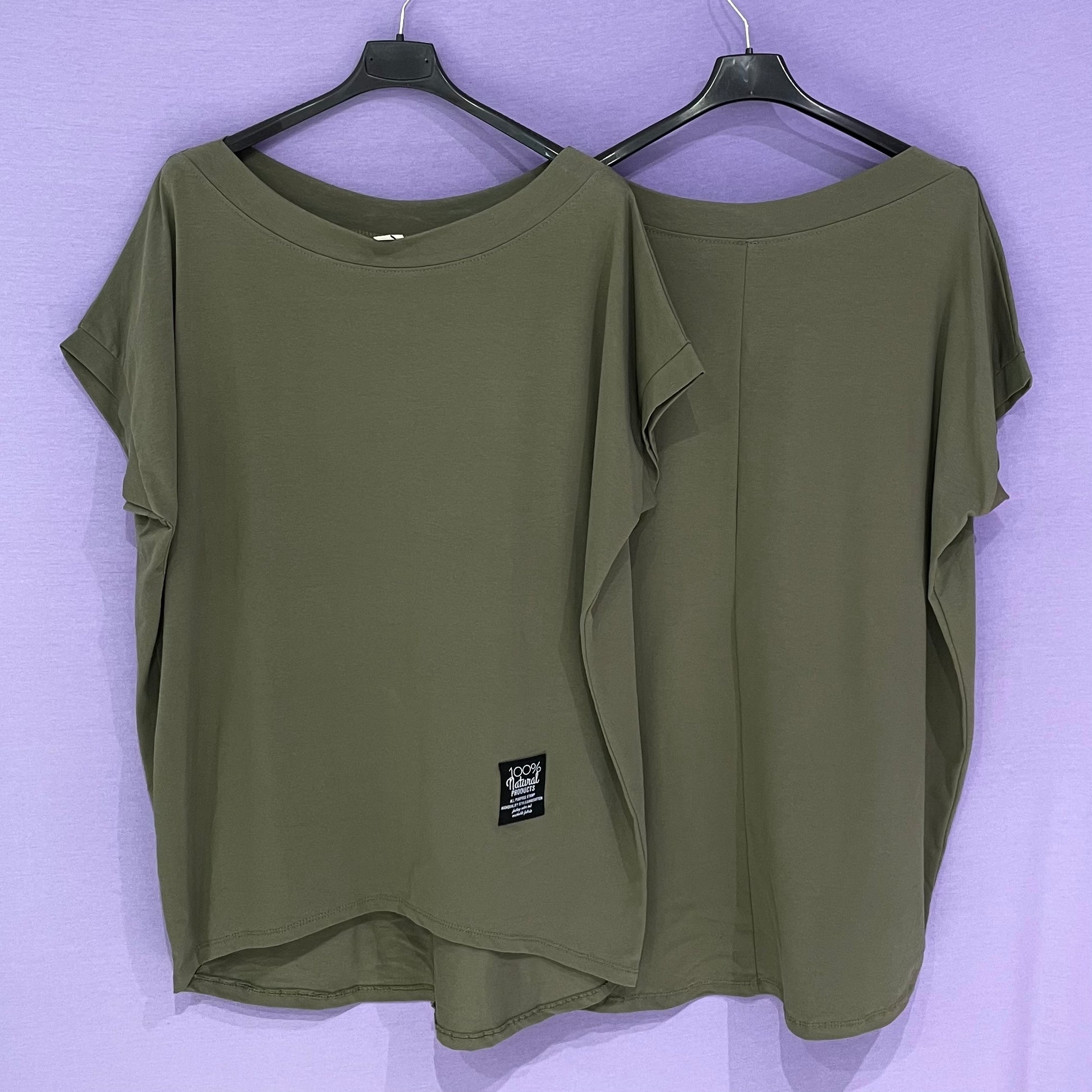 Maxi maglia cotone scollo tondo