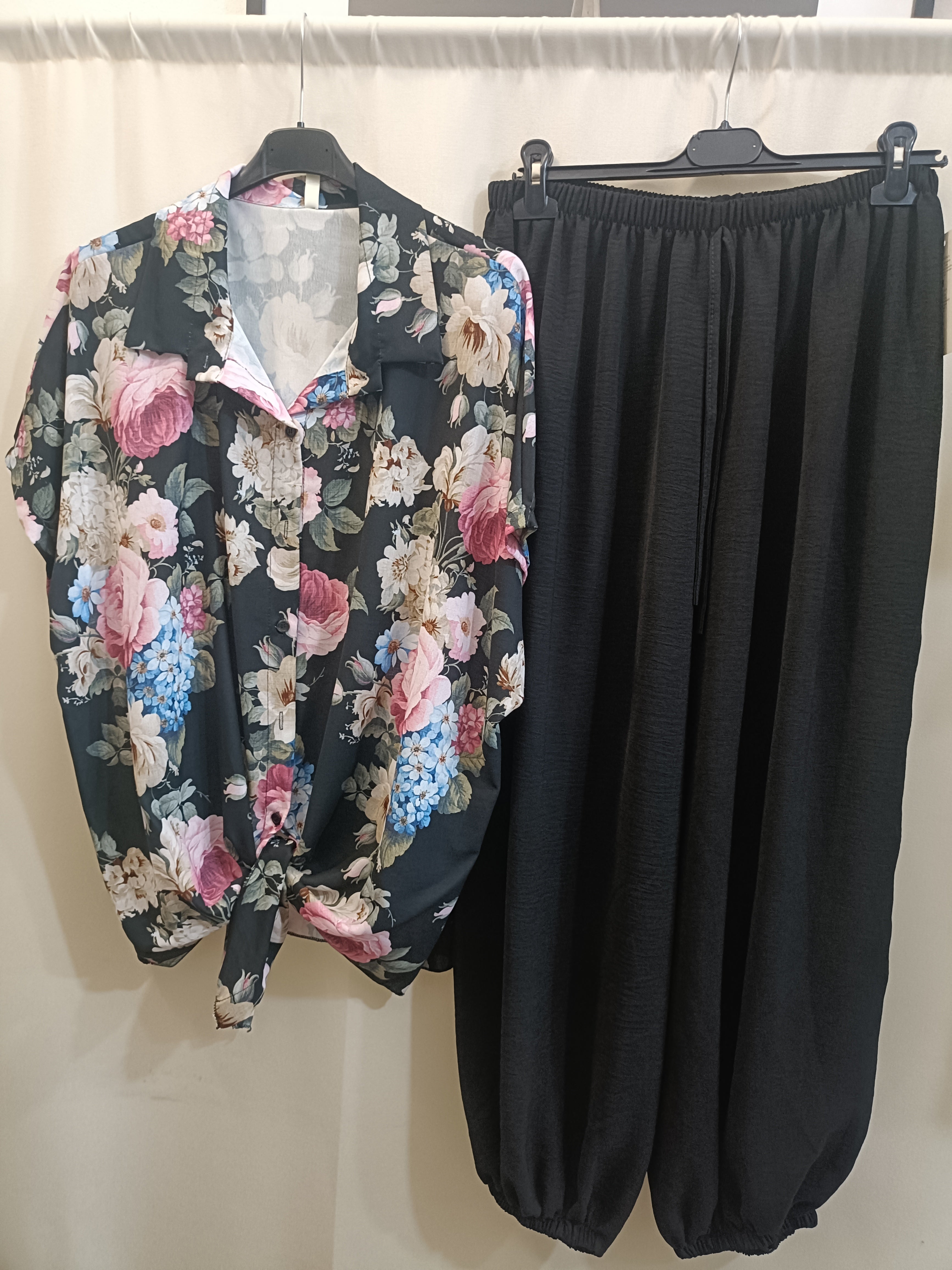 Completo Coordinato Harem - pantalone e camica vestibilità XL 5XL