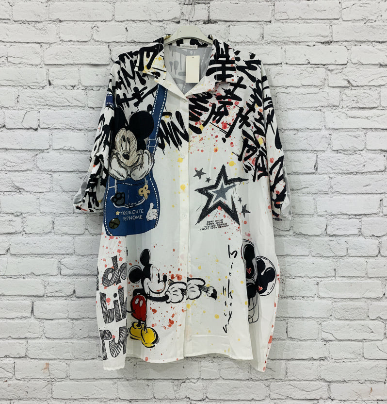 Maxi camicia lunga curvy