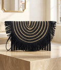 Pochette Marrakech Intrecciata - Nero e Oro