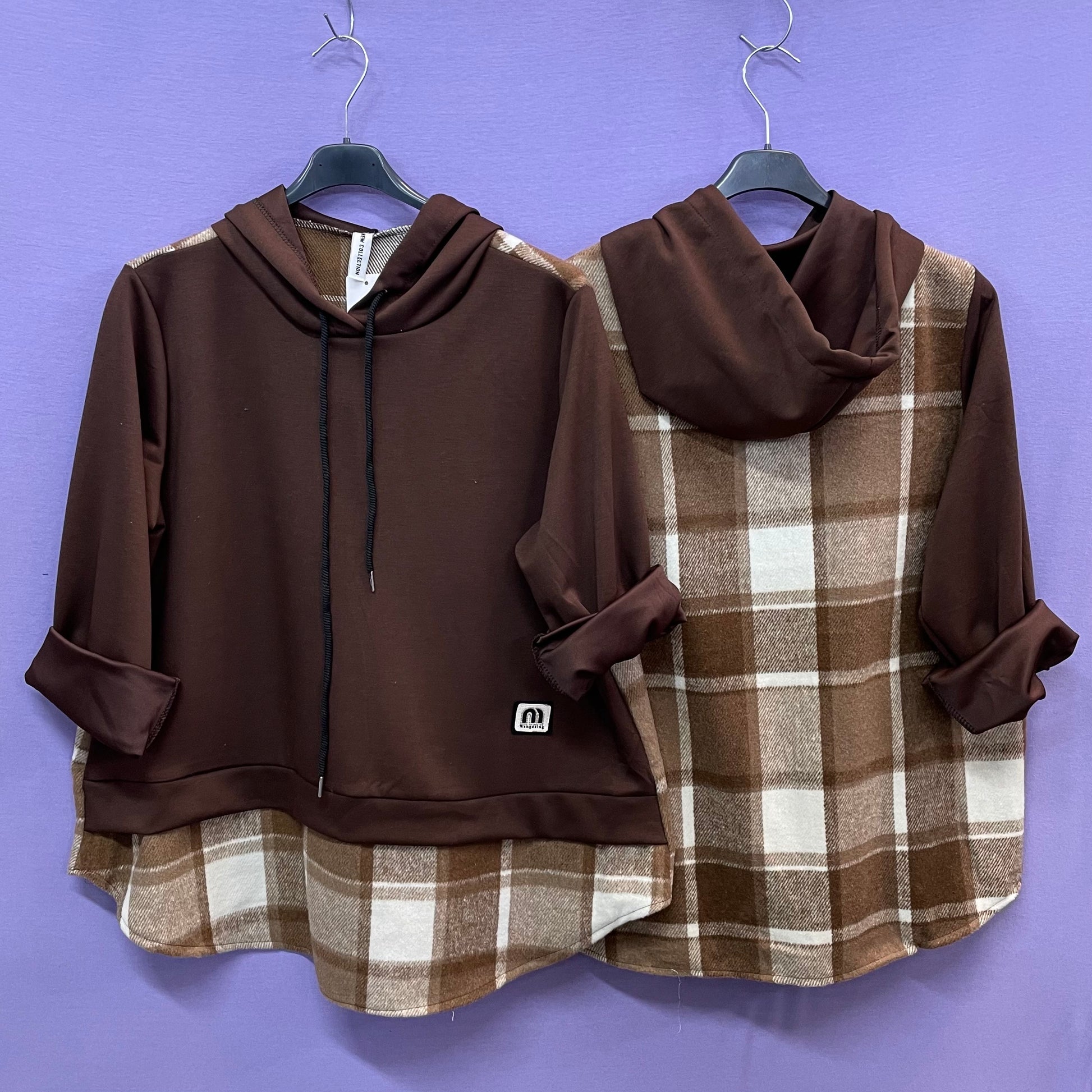 Maxi felpa cappuccio curvy